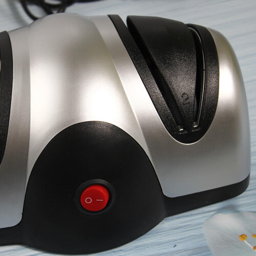 Electric Knife Sharpener, Two Level Sharpener, Black (AAA) 1