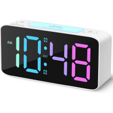 Super Loud Alarm Clock for Heavy Sleepers Adults Digital Clock with 7 Color Night Light The Best Gift for Children