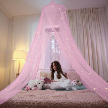 Ensemble d'étoiles en polyester phosphorescentes pour baldaquin de lit Princess Dome Le meilleur cadeau pour votre petite amie