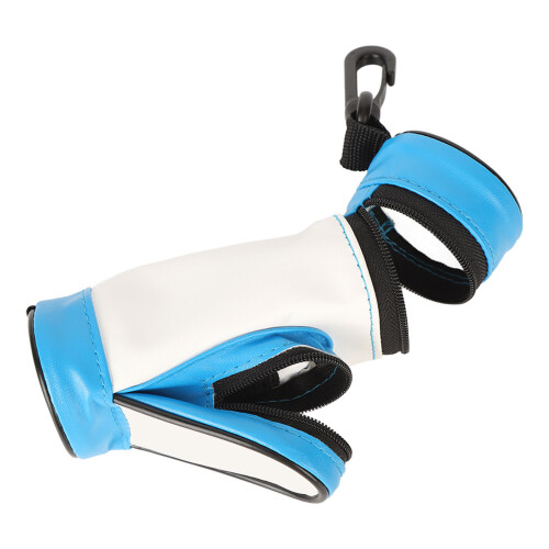 Golf Ball Holder Bag PU Leather Large Capacity 1