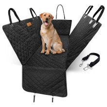 (Hammock style) 3-in-1 Waterproof Dog Car Seat Cover – Back Seat Protector & Hammock for Pets