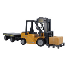 RC Forklift Toy 1:14 Scale Construction Vehicle Yellow with Battery