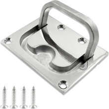 Stainless Steel 316 Flush Lift Ring Hatch Pull Handle Locker Cabinet Boat