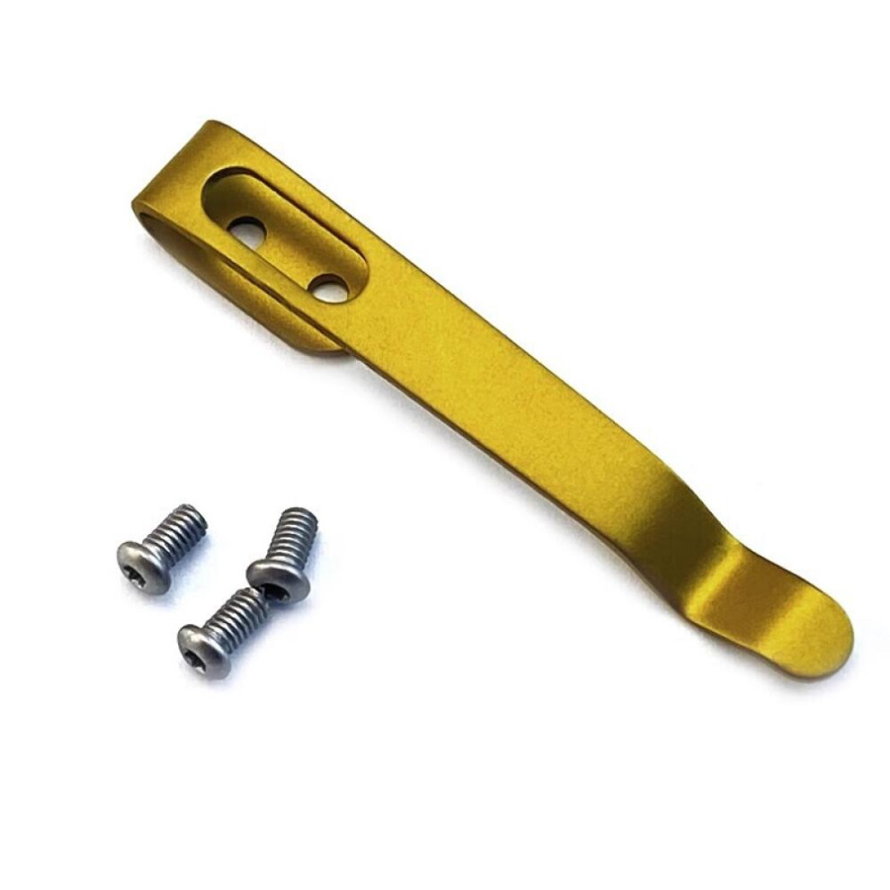 Back Clip Stainless Steel For Diy Folding Pocket Slicer Tool Diy Accessories Folding Cutter Back Clip Holder Accessories Gold 9092950368911