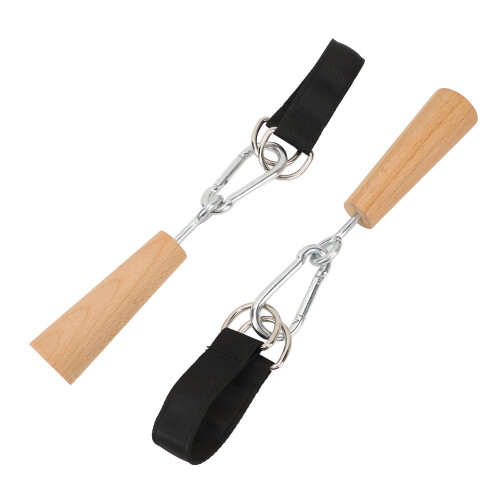 1 Pair Wooden Pull Up Grips Professional Arm 1