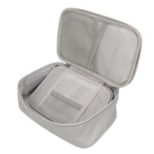 Multi-Layer Silicone File Organizer Bag with Lock, 25x18.5x8cm