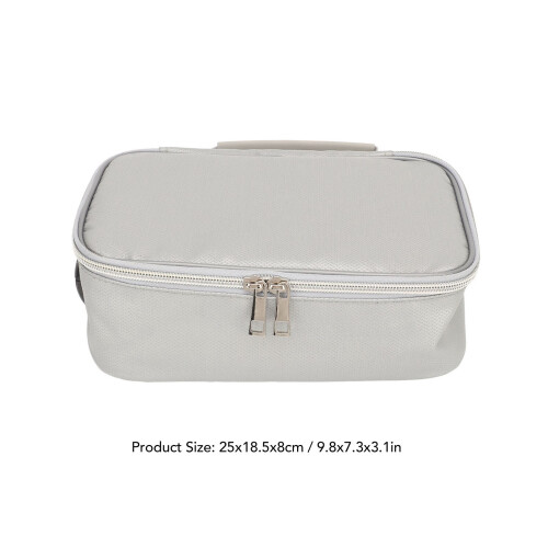 Multi-Layer Silicone File Organizer Bag with Lock, 25x18.5x8cm 1