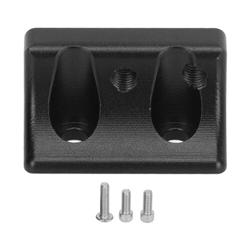 Support de Panhard en aluminium SCX10 II 1/10 noir 1