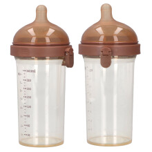 Infant Breastfeeding Bottle 240ml Brown 3.33x3.11x7.09in Anti Colic