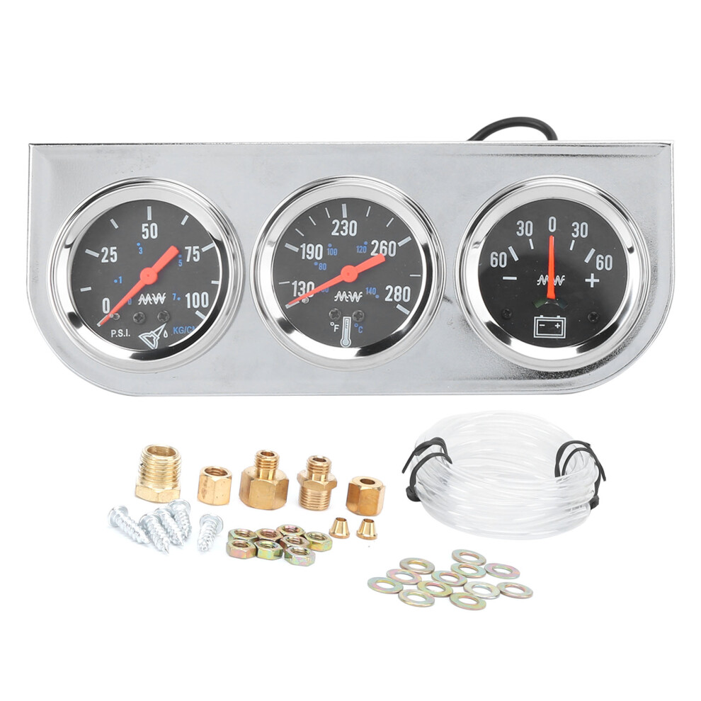 2In Triple Gauge Set 3ÂInâ1 Water Temp Oil 8320539246116