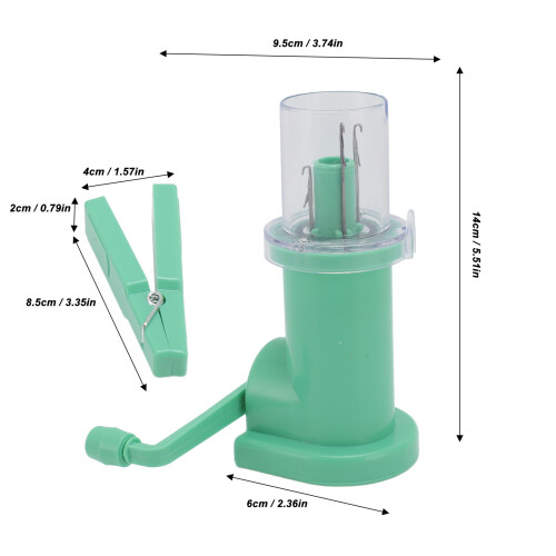 Light Green Hand Spool Knitter Kit, Easy DIY Knitting Tool, 9.5x14cm 1