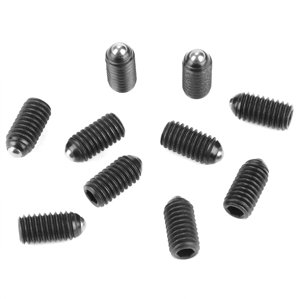 10pcs M6 Screw Thread Hex Socket Carbon Steel Ball