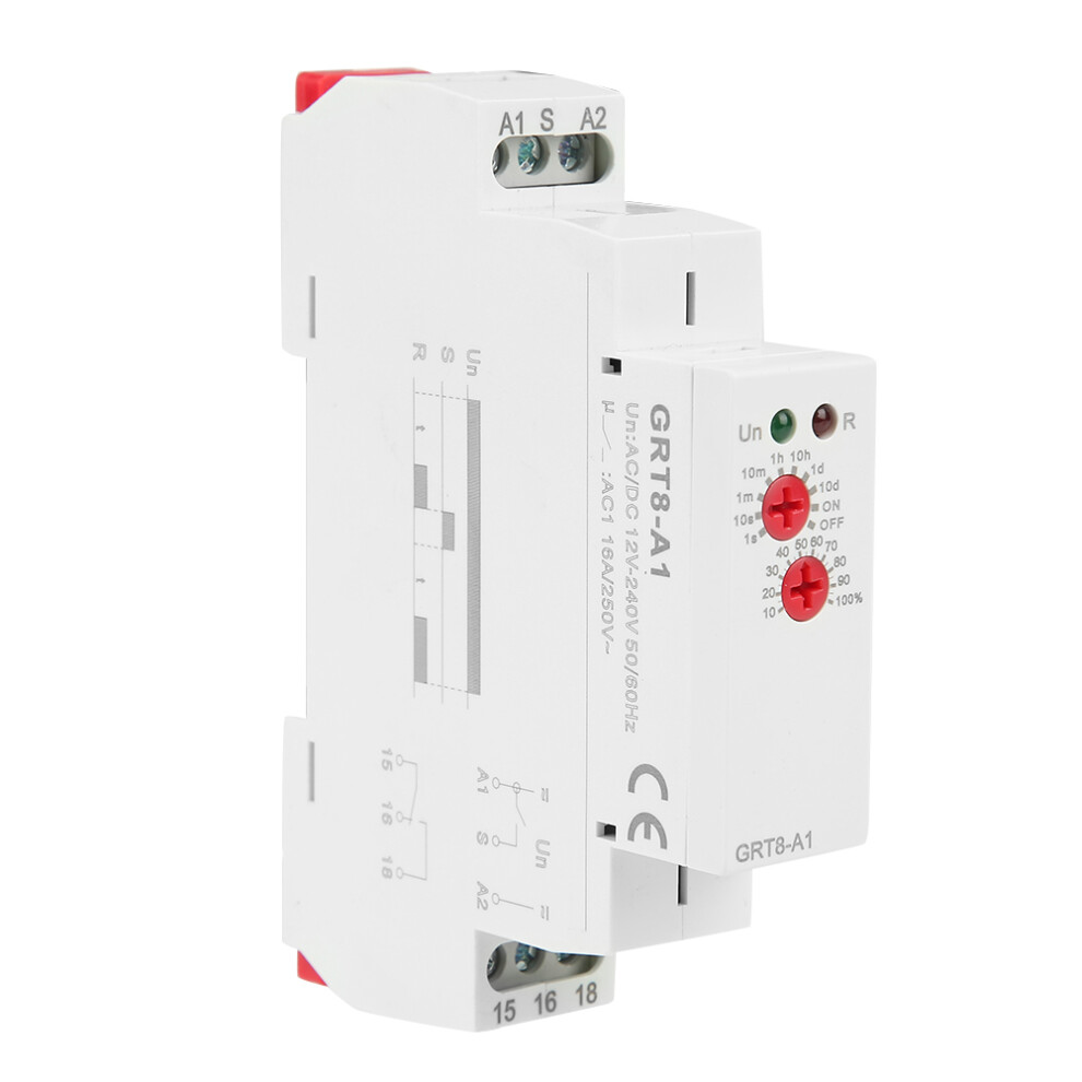 GRT8-A1 Mini Power On Delay Time Relay DIN Rail