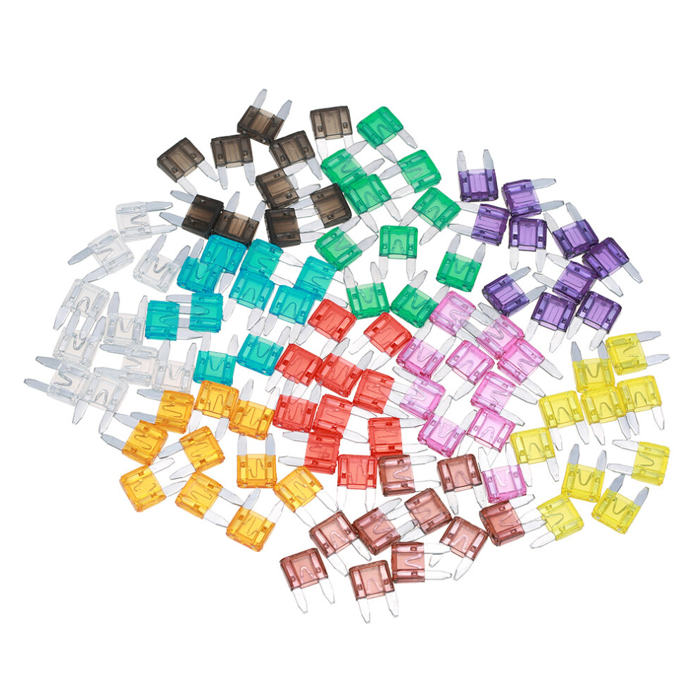 100Pcs Mini Blade Fuses Auto Car Truck Assortment 8320539247267