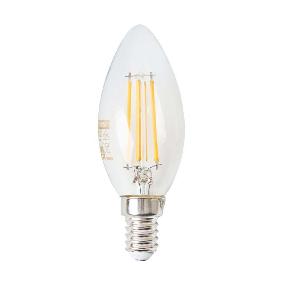 Litecraft Light Bulb 4.5 W E14 Small Edison Screw Candle Warm White LED - Clear - Image 2