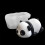 Dozing Panda Shaped Silicone Chocolate Moulds Baking Tools for 4