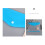 12PCS Punched Pockets Clear Plastic File Wallets Snap Closure 7