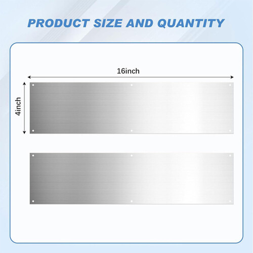 Door Kicking Plate for Exterior Doors Stainless Steel Avoid The 2