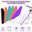 12PCS Punched Pockets Clear Plastic File Wallets Snap Closure 2