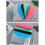 12PCS Punched Pockets Clear Plastic File Wallets Snap Closure 5