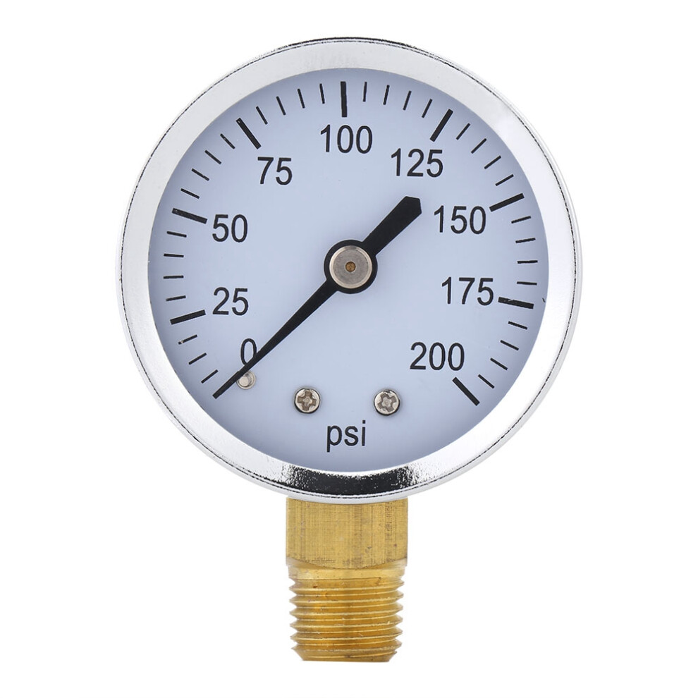 1pc Mini Accurate Pressure Gauge For Fuel Air Oil