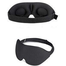 (Default) Premium Soft Material Sleep Mask for Better Comfort and Sleep Quality - Light Blocking Design