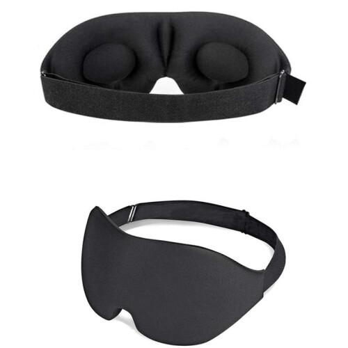(Default) Premium Soft Material Sleep Mask for Better Comfort and Sleep Quality - Light Blocking Design
