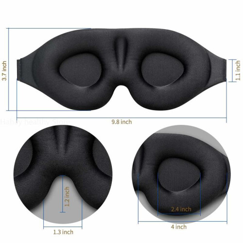 (Default) Premium Soft Material Sleep Mask for Better Comfort and Sleep Quality - Light Blocking Design 1