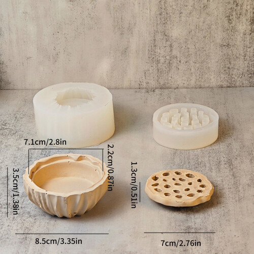 Resin Casting Mold Silicone Sticks Holder Unique Decoration 2