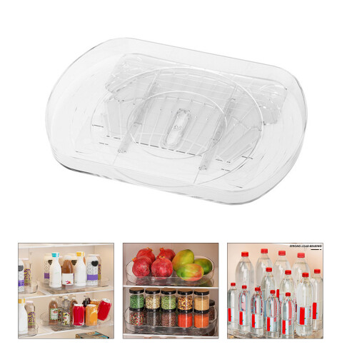 Efficient Rotating Tray Rack Durable Holder for Kitchen Storage 1