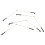 20Pcs Fishing Sub Line Splitters Rustproof Divider Hook 6