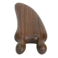 Green Sandalwood Handheld Nasal Guasha Massage Scraper Tool for Nose Massaging