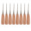 8PCS Wooden Handle Leather Stitching Awls, Drillable & Ergonomic 3