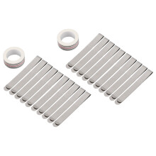 20Pcs Stainless Steel Hemming Clips with 2pcs Diagonal Seam Tapes for Garments
