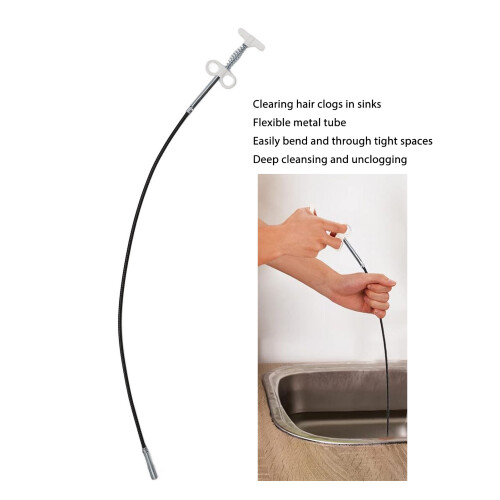 Serpente da scarico per rimuovere capelli - Plastica 2