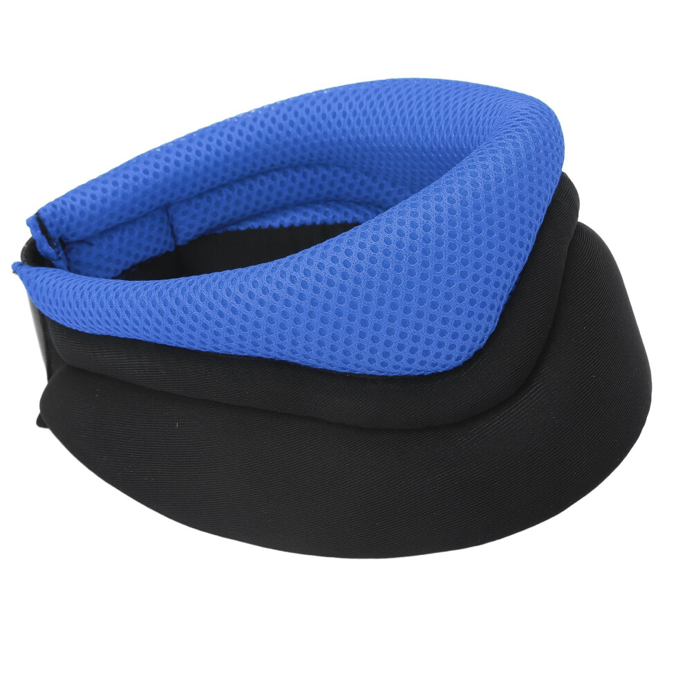 Breathable Elastic Neck Support Brace for Posture Correction Blue