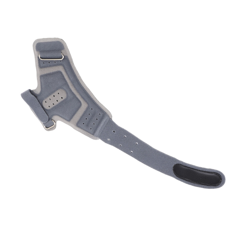 Grey Breathable Sponge Thumb & Wrist Support Brace For Sports