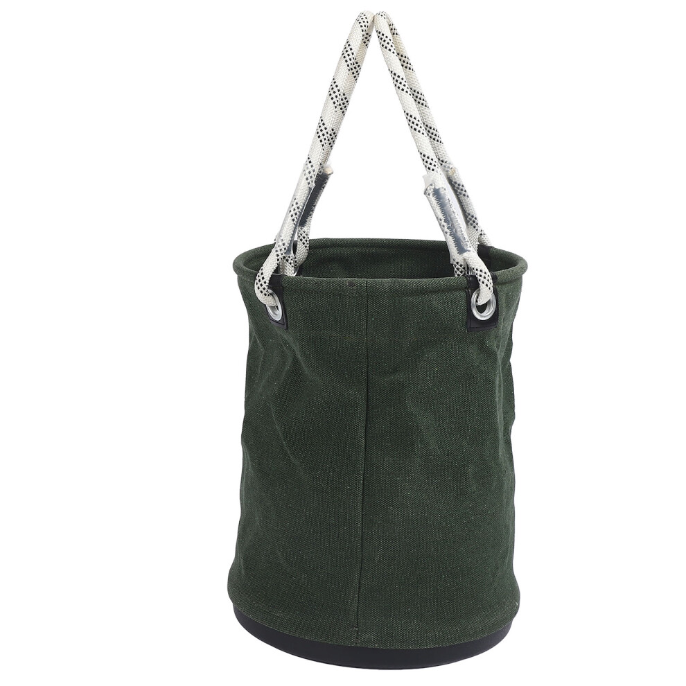Durable 40X30cm Green Canvas Tool Bucket 30Kg Capacity For Maintenance 8221349359082