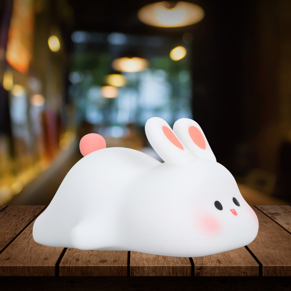Light Baby Room Bunny Lamp Silicone Touch Usb Rechargeable Bedside Night