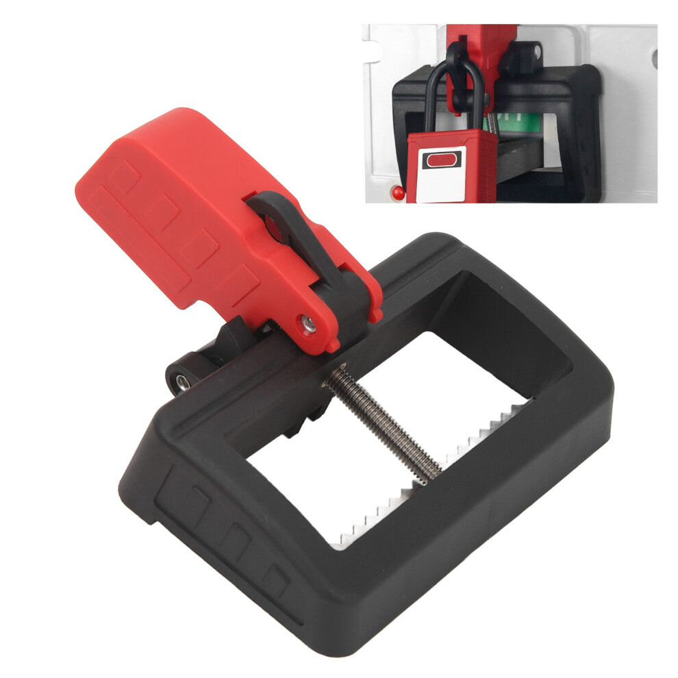 Miniature Nylon Circuit Breaker Lockout Device 102X87x70mm Red 3561349360271
