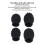 4 Stück Silikon-Schlagzeugstick-Mute-Set, Spitzen 5