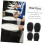 4 Stück Silikon-Schlagzeugstick-Mute-Set, Spitzen 8