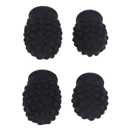 4 Stück Silikon-Schlagzeugstick-Mute-Set, Spitzen