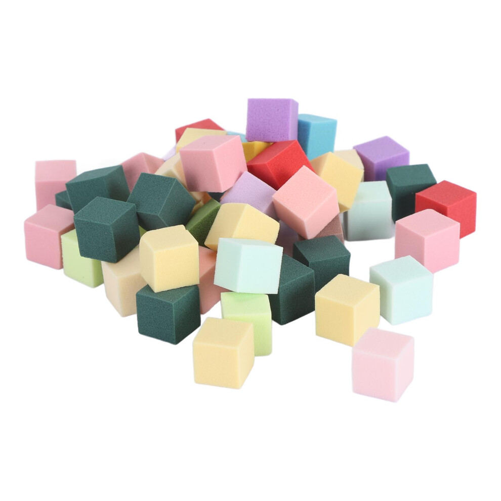 Multicolor Soft Nail Art Sponge for Gradient, Blush, Makeup, 1 Pack