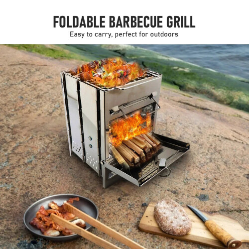 Wood Stove Stainless Steel 2