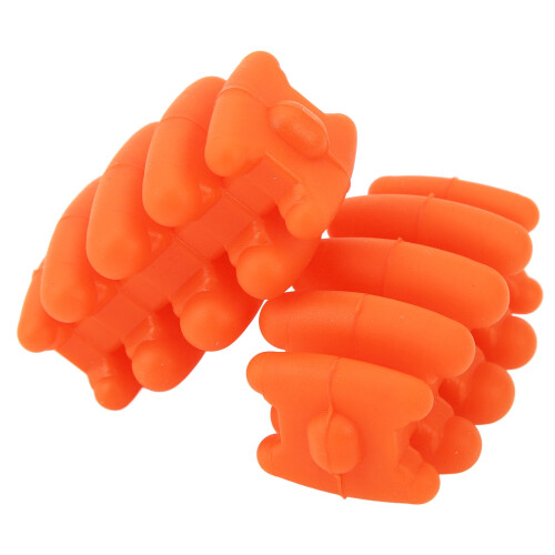 Durable Silicone Compound Bow Stabilizers - Pack of 2 Orange
