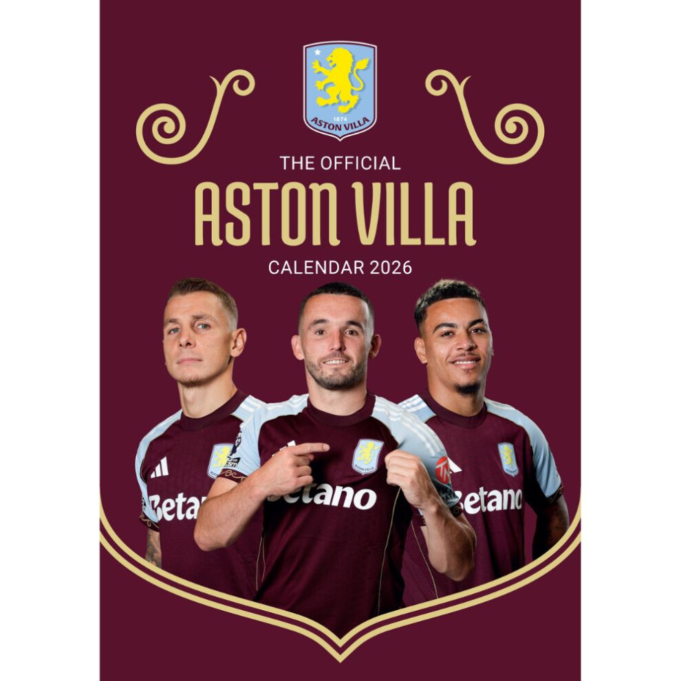 Aston Villa Fc 2026 A3 Calendar - Pre-Order