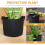 5Pcs Portable Black Planting Pouch with Air Permeability 10