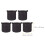 5Pcs Portable Black Planting Pouch with Air Permeability 8