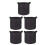 5Pcs Portable Black Planting Pouch with Air Permeability 5